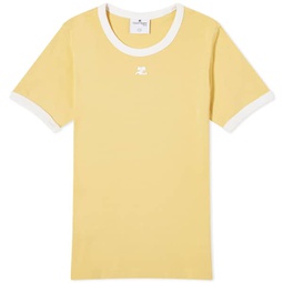 Courreges Contrast T-Shirt Pollen & Heritage White
