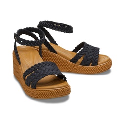 Crocs Brooklyn Ankle Strap Wedge Platform Sandals