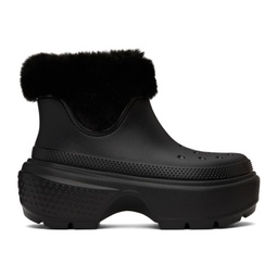 Black Stomp Boots 232209F113007