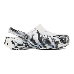 White Classic Marbled Clogs 232209M234029