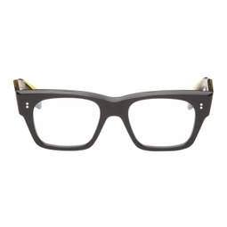 Black & Yellow 9690 Square Glasses 241331M133011