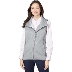 Womens Cutter & Buck Mainsail Sweater-Knit Full Zip Vest
