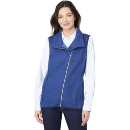 Womens Cutter & Buck Mainsail Sweater-Knit Full Zip Vest