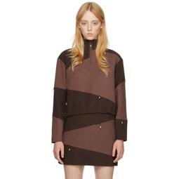 Brown Cotton Sweater 222349F097000