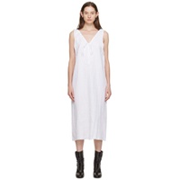 White The Tie Midi Dress 241898F054001