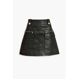 Trix leather mini skirt