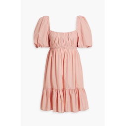 Ada ruffled cotton-poplin mini dress
