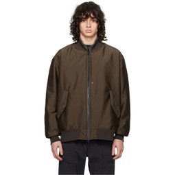 Brown MA 1 Bomber Jacket 241385M175000