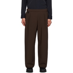 Brown D Ring Trousers 241385M191000