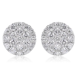 14k white gold 0.50cts diamond stud earrings