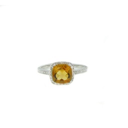 14k yellow gold 0.10cts. diamond ring