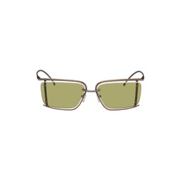 SSENSE Exclusive Bronze Sunglasses 232001F005016