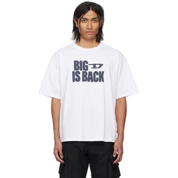 White T Boxt Back T Shirt 241001M213021