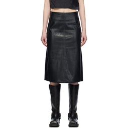 Black O Taten Midi Skirt 241001F092004