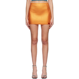 Orange M Argette Miniskirt 222001F090007