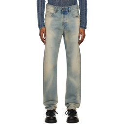 Blue 2020 D Viker Straight Jeans 231001M186053