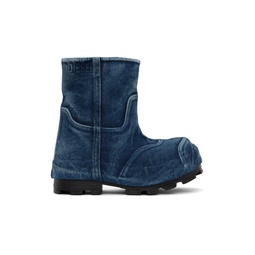 Blue D Hammer Ch Md Denim Ankle Boots 241001M223000