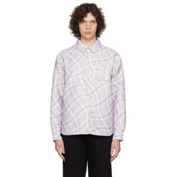 Purple Plaid Shirt 241841M192000