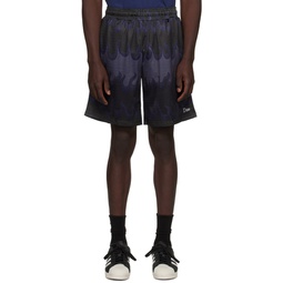 Black Space Flame Shorts 232841M193006
