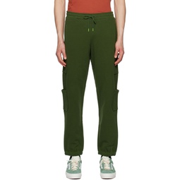 Green Pocket Sweatpants 231841M191005
