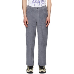 Gray Baggy Trousers 231841M191000