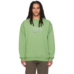 Green Iron Sweatshirt 232841M204002