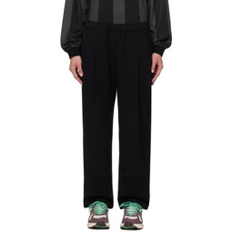 Black Pleated Trousers 241841F087007