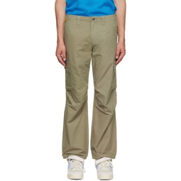 Green Cotton Cargo Pants 222841M188004