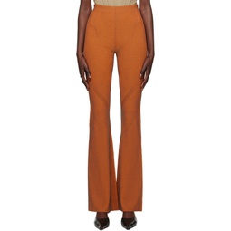 Orange Angled Trousers 231417F087001