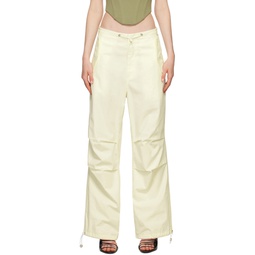 Off White Toggle Parachute Trousers 232417F087021