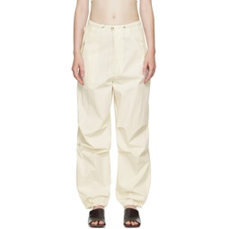 Off White Toggle Parachute Trousers 222417F087008