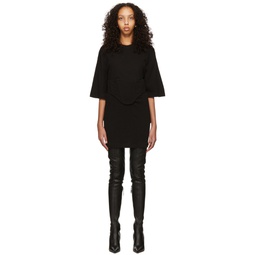 Black Undercorset Mini Dress 221417F052011