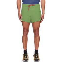 Green Spino Shorts 232920M193012