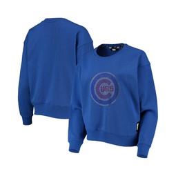 Womens Royal Chicago Cubs Carrie Pullover Sweatshirt