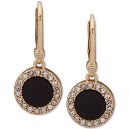 Pave & Stone Small Drop Earrings