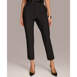 Womens Straight-Leg Career Pants