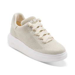 Womens Jewel Knit Lace-Up Sneakers