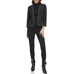 Womens DKNY Long Sleeve Studded Jacket