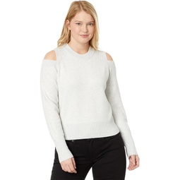 Womens DKNY Long Sleeve Cutout Shoulder Sweater