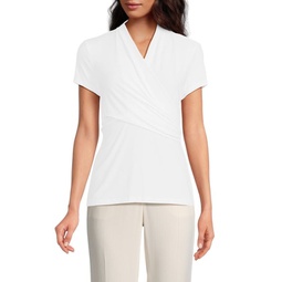 Surplice Ruched Top