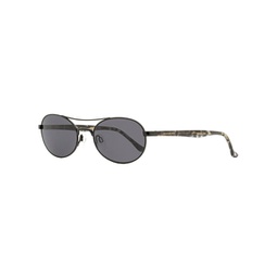 Donna Karan Womens Oval Sunglasses DO300S 001 Black/Gray Havana 51mm
