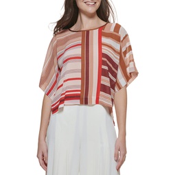 womens striped dolman blouse
