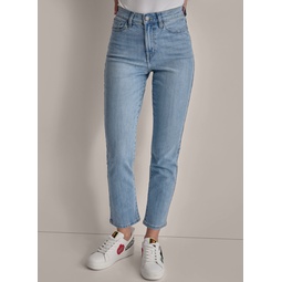 HIGH RISE SLIM STRAIGHT JEAN