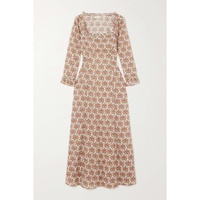 DOEN + NET SUSTAIN Marisa ruffled floral-print organic cotton-voile midi dress
