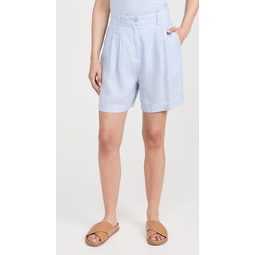 The Linen Pleated Shorts
