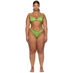 SSENSE Exclusive Green Paloma   Luz Bikini 221409F105000