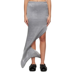 Gray Mermaid Maxi Skirt 232038F093000