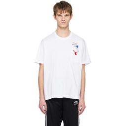 White Snowman T Shirt 231038M213002
