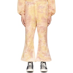 Yellow Waste Vegetable Dyed Lounge Pants 221038M190003