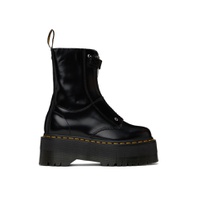 Black Jetta Hi Max Leather Platform Boots 241399F114003